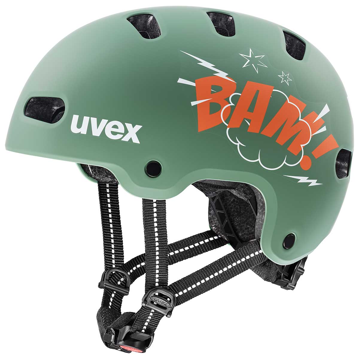 UVEX Kid 4 Style Bam Moss Green - Papaya Matt (s4148230200)