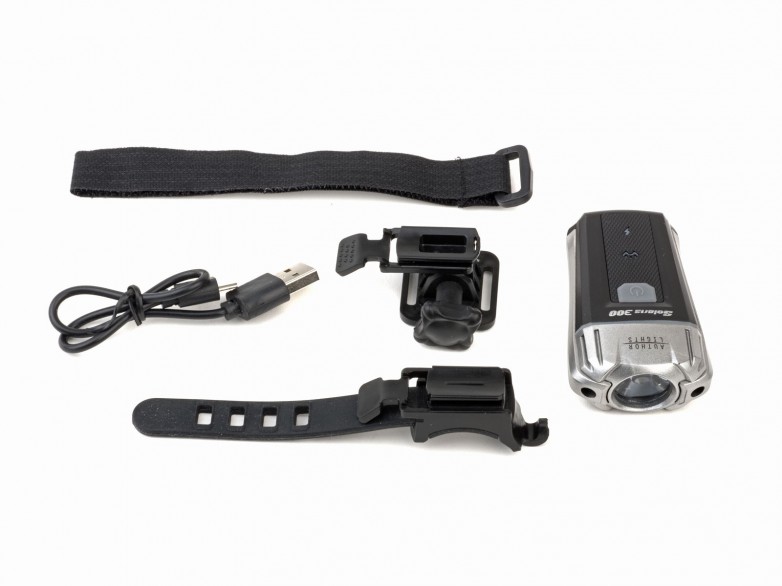 AUTHOR Predné  svetlo A-Solaris 300 lm USB