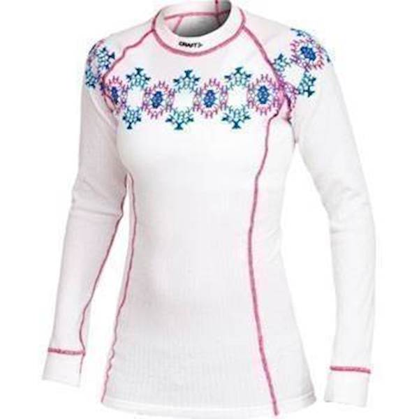 CRAFT Active Crewneck, Biela