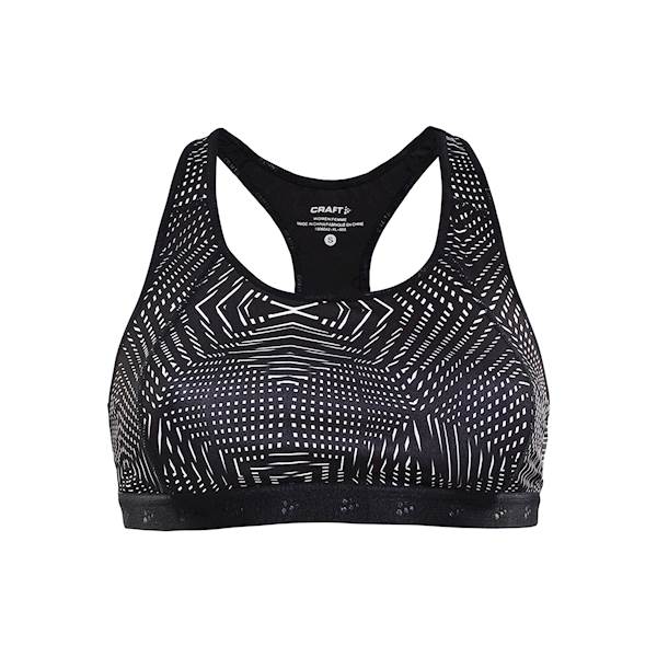 CRAFT Bra Greatness  Mid , Čierna