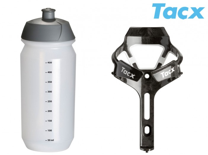 TACX Košík CIRO karbón + fľaša SHIVA 0,5 l